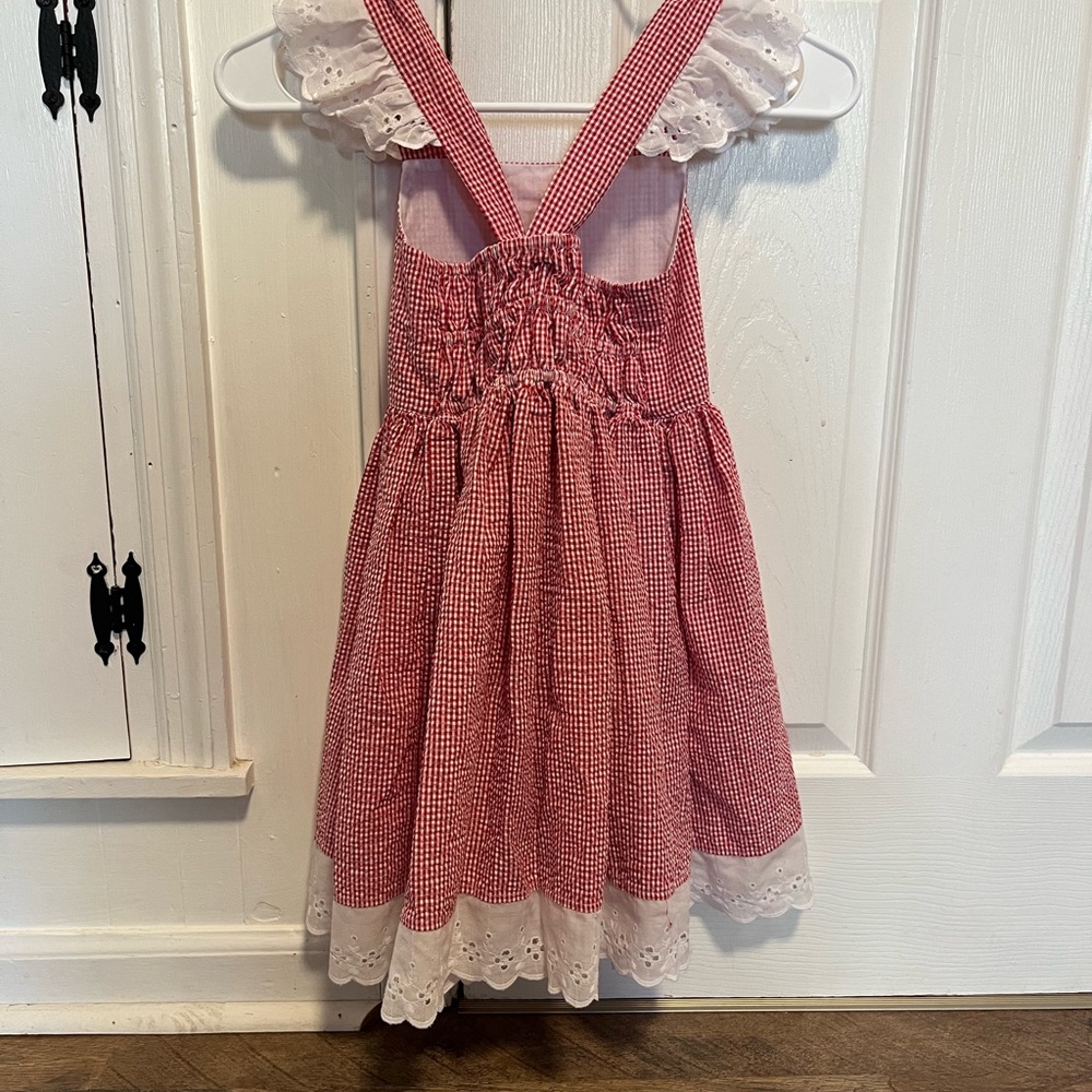 Kelly's Kids Red and White Dress - Picture 2 of 6